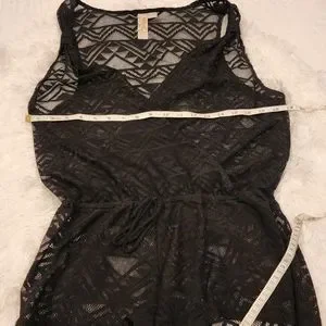 Miken | Swim | Swim Cover Up 3 Medium 2 Black White Used | Poshmark